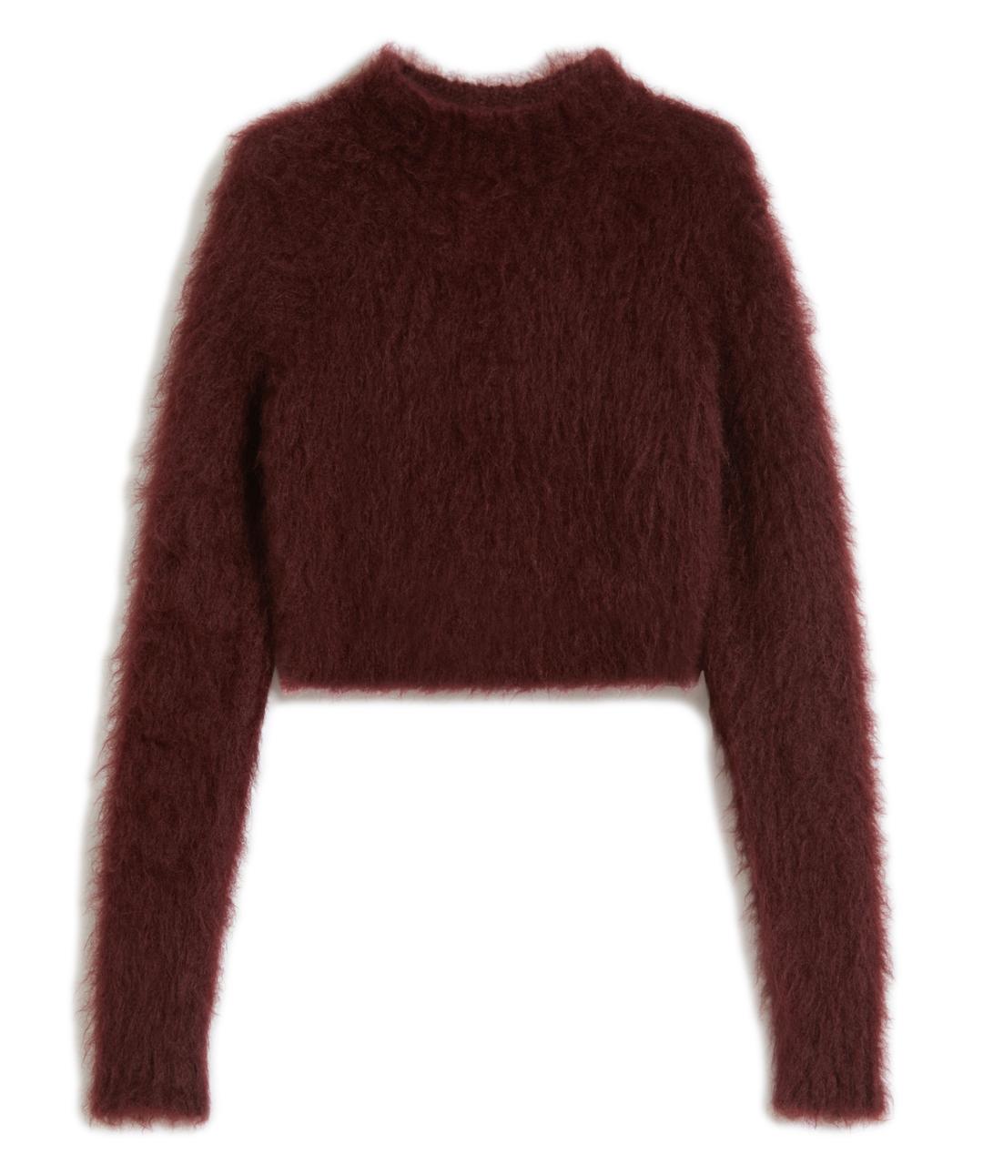 MAX MARA Бордовый шерстяной джемпер / свитер, фото 1