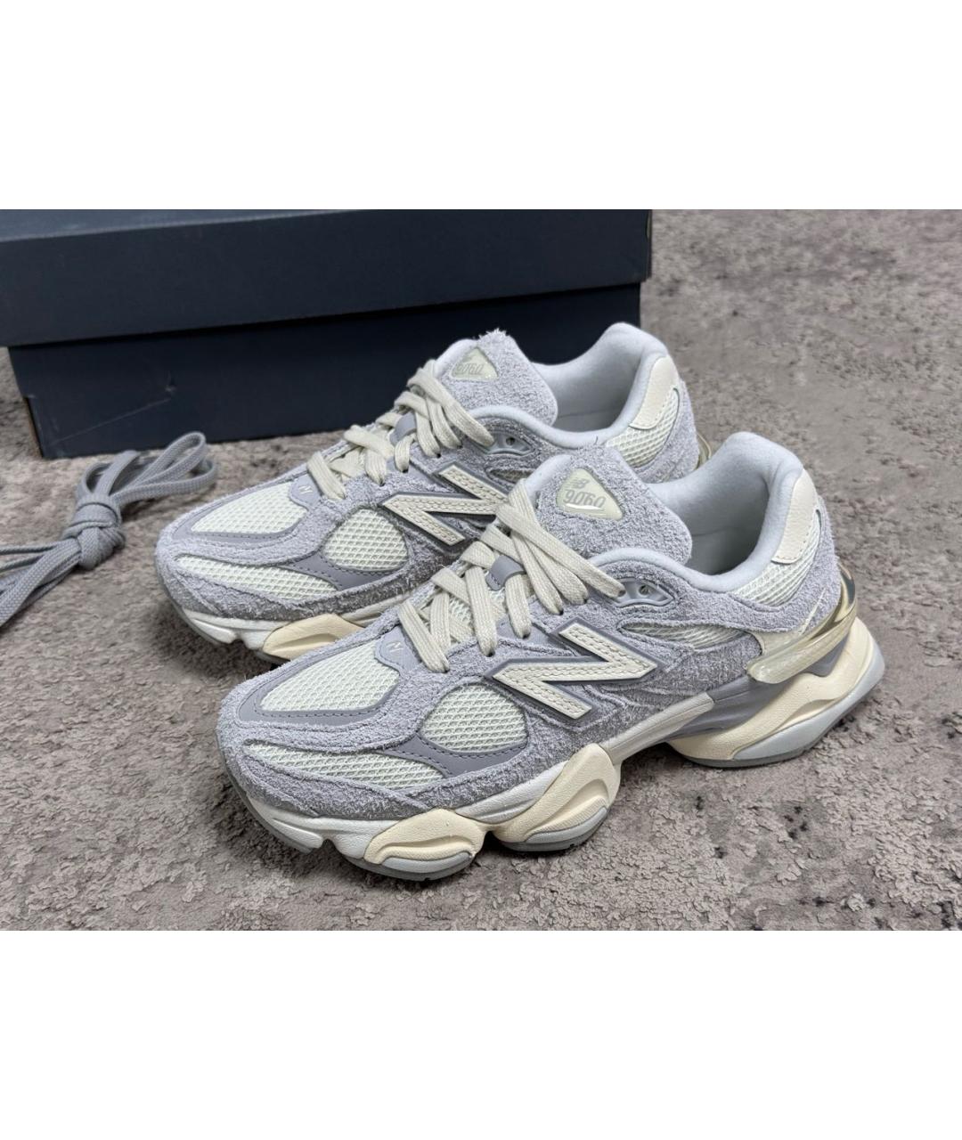 NEW BALANCE Серые замшевые кроссовки, фото 2