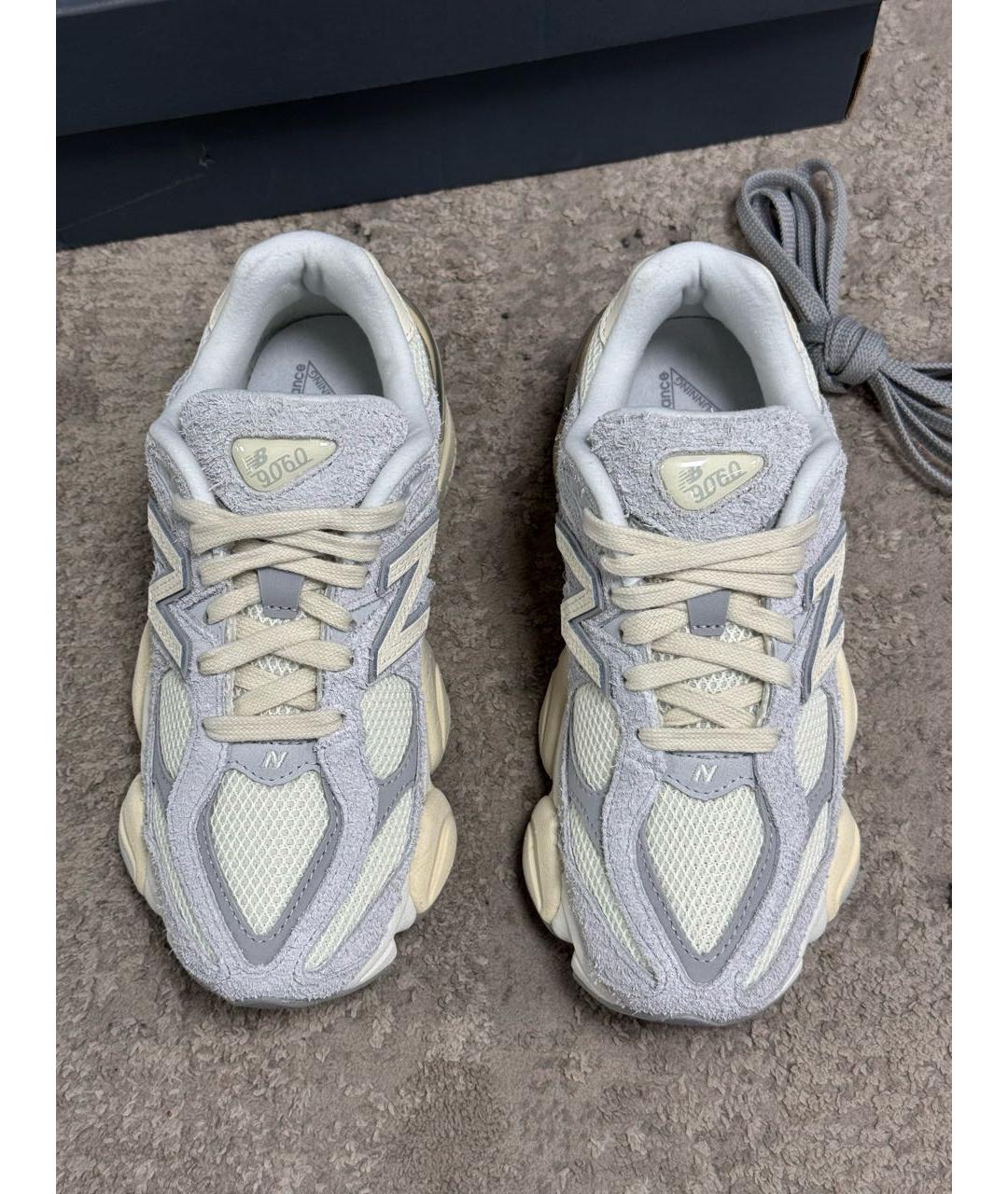 NEW BALANCE Серые замшевые кроссовки, фото 3