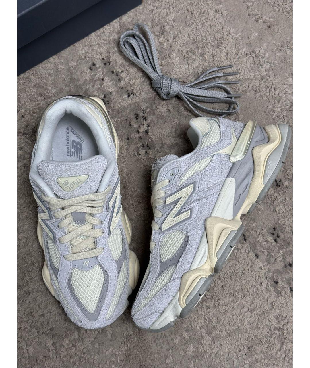 NEW BALANCE Серые замшевые кроссовки, фото 4