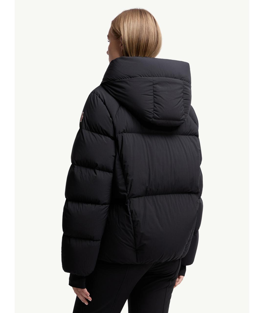 MONCLER Черный полиамидовый пуховик, фото 4