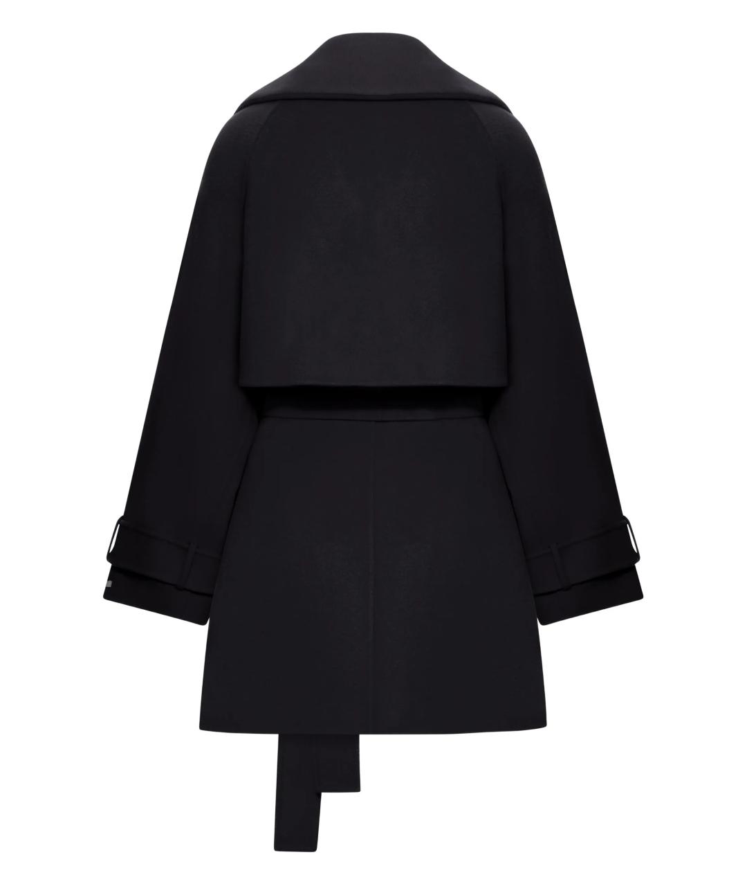 SPORTMAX Черное шерстяное пальто, фото 2