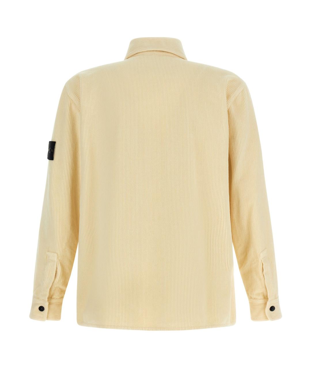 STONE ISLAND Бежевая хлопковая куртка, фото 2