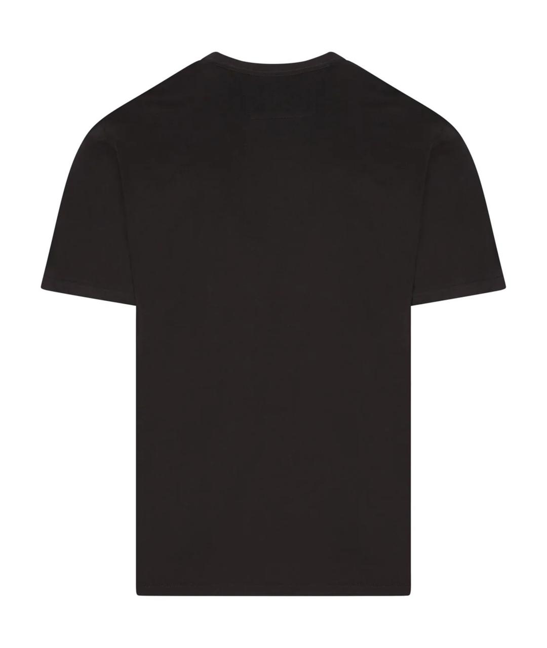 CP COMPANY Черная хлопковая футболка, фото 2