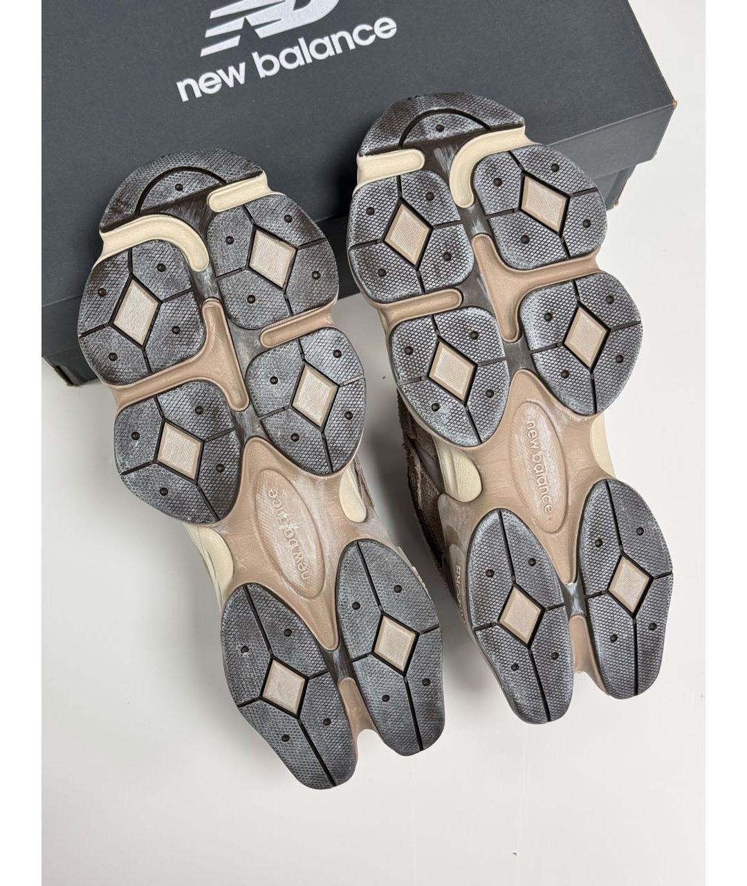 NEW BALANCE Коричневые замшевые низкие кроссовки / кеды, фото 6