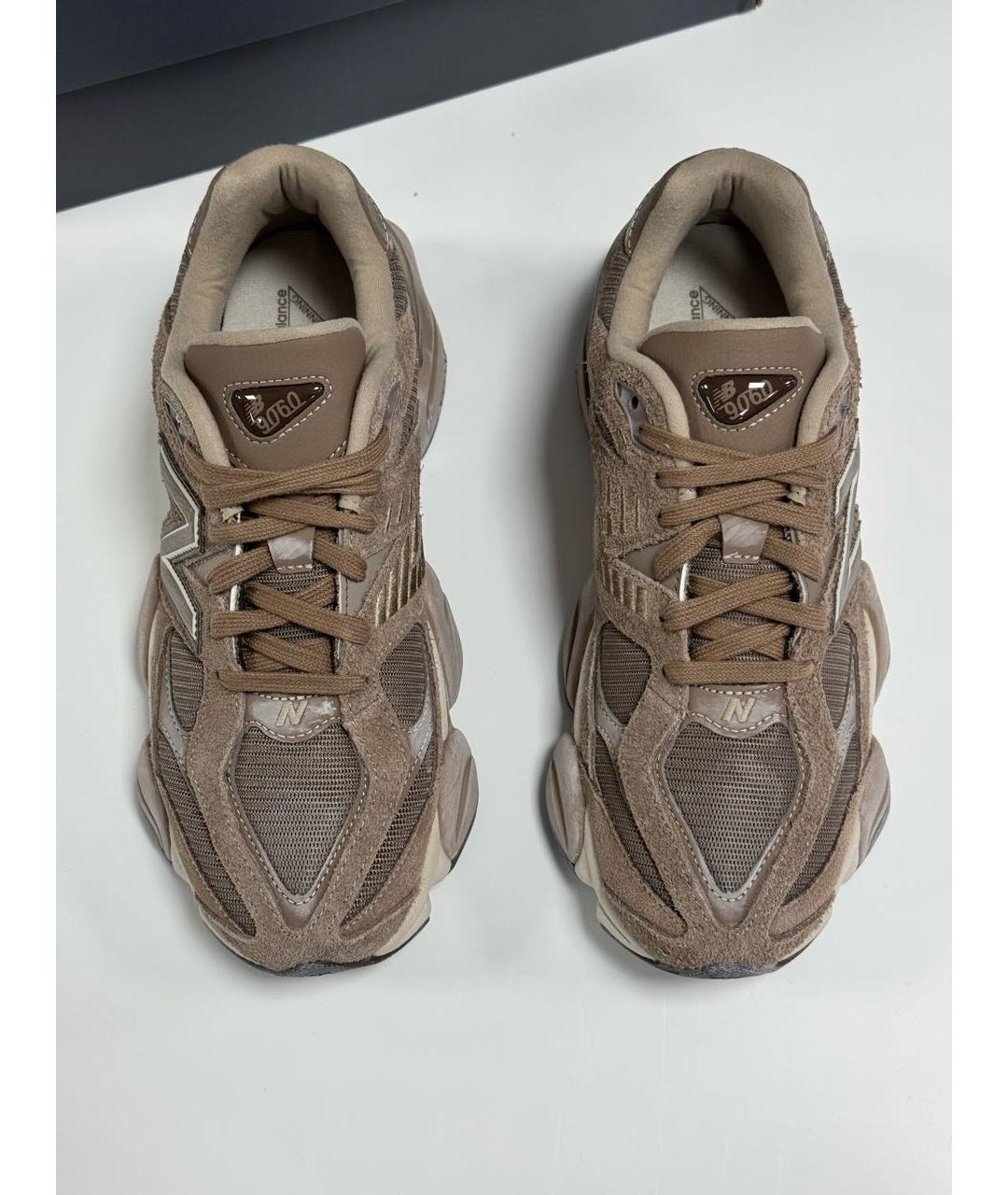 NEW BALANCE Коричневые замшевые низкие кроссовки / кеды, фото 3