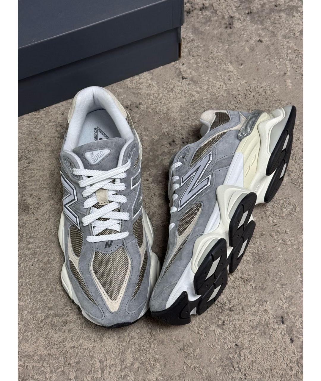 NEW BALANCE Серые замшевые низкие кроссовки / кеды, фото 6