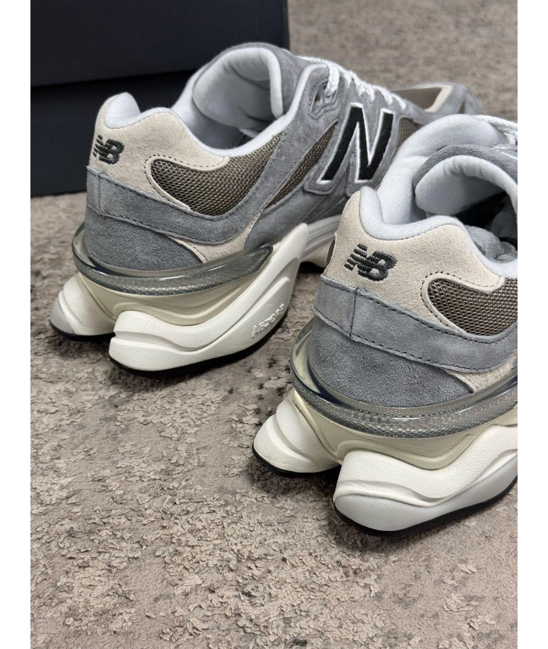 NEW BALANCE Серые замшевые низкие кроссовки / кеды, фото 5