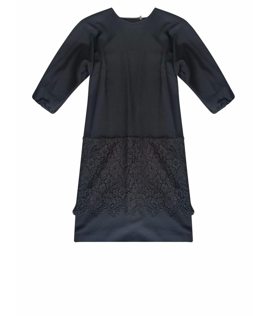 DOLCE&GABBANA Черное полиэстеровое платье, фото 1