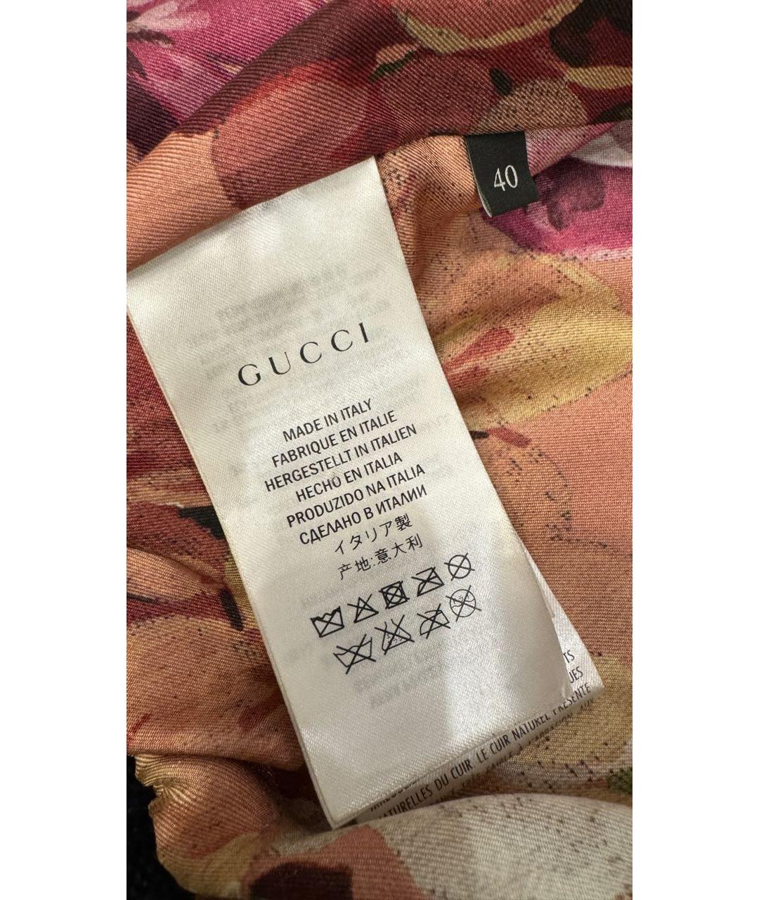 GUCCI Серебряная кожаная куртка, фото 4