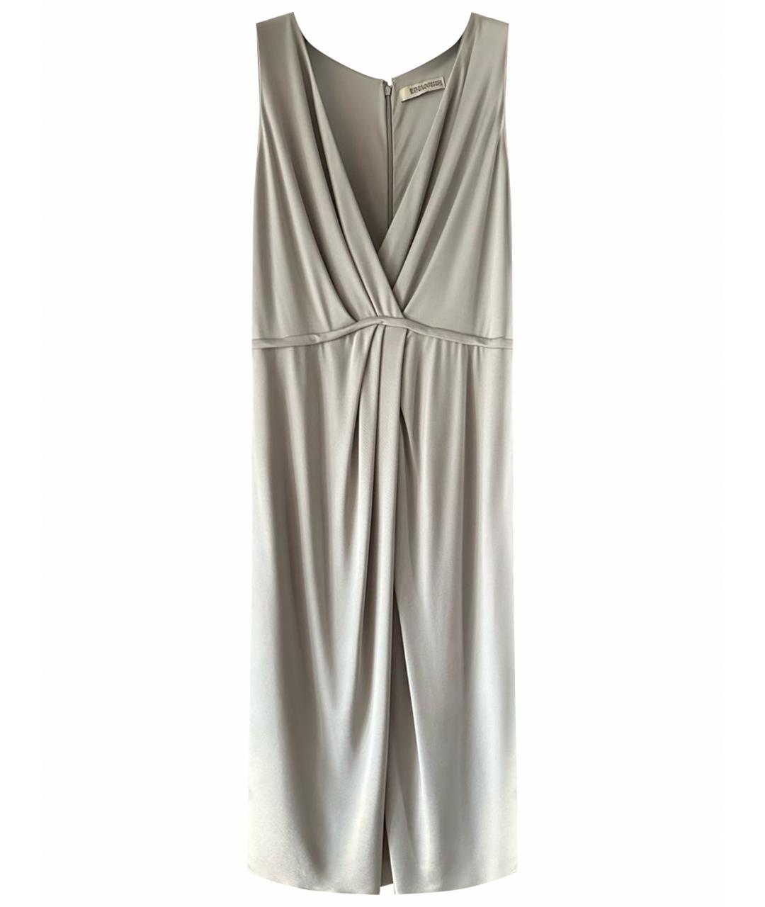 ERMANNO SCERVINO Серое вискозное коктейльное платье, фото 1
