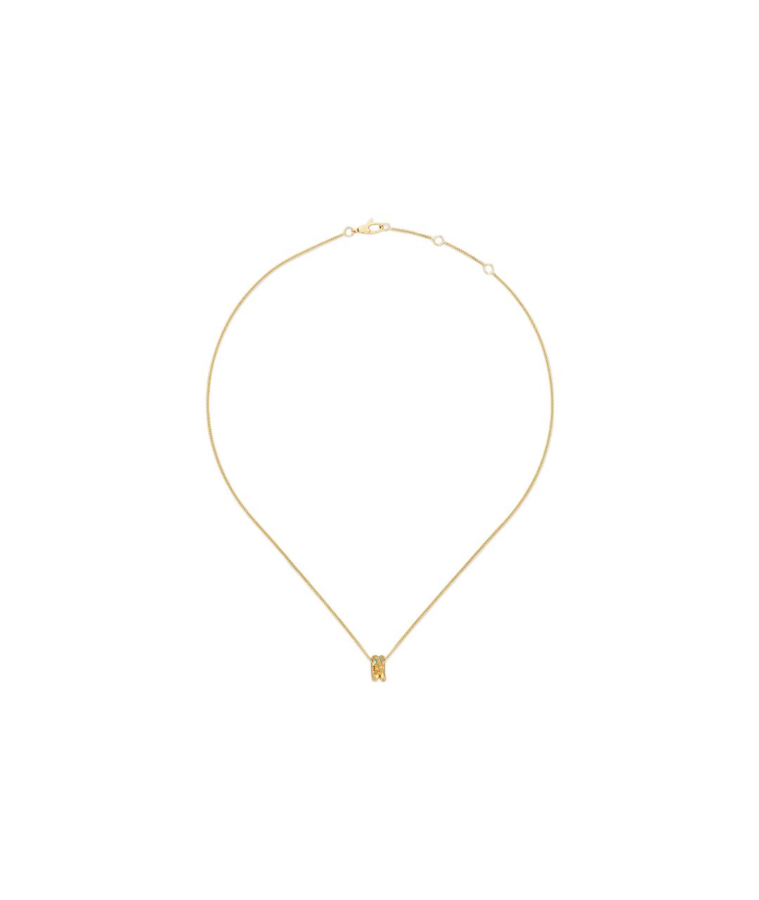 GUCCI Золотая подвеска из желтого золота, фото 4