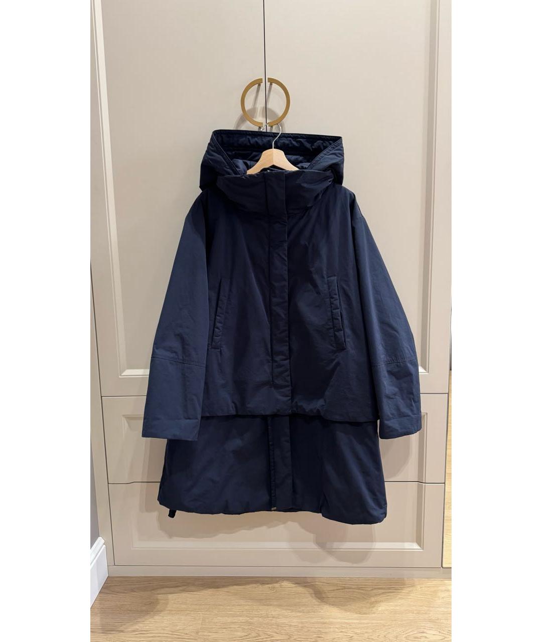 WEEKEND MAX MARA Синяя хлопковая парка, фото 2