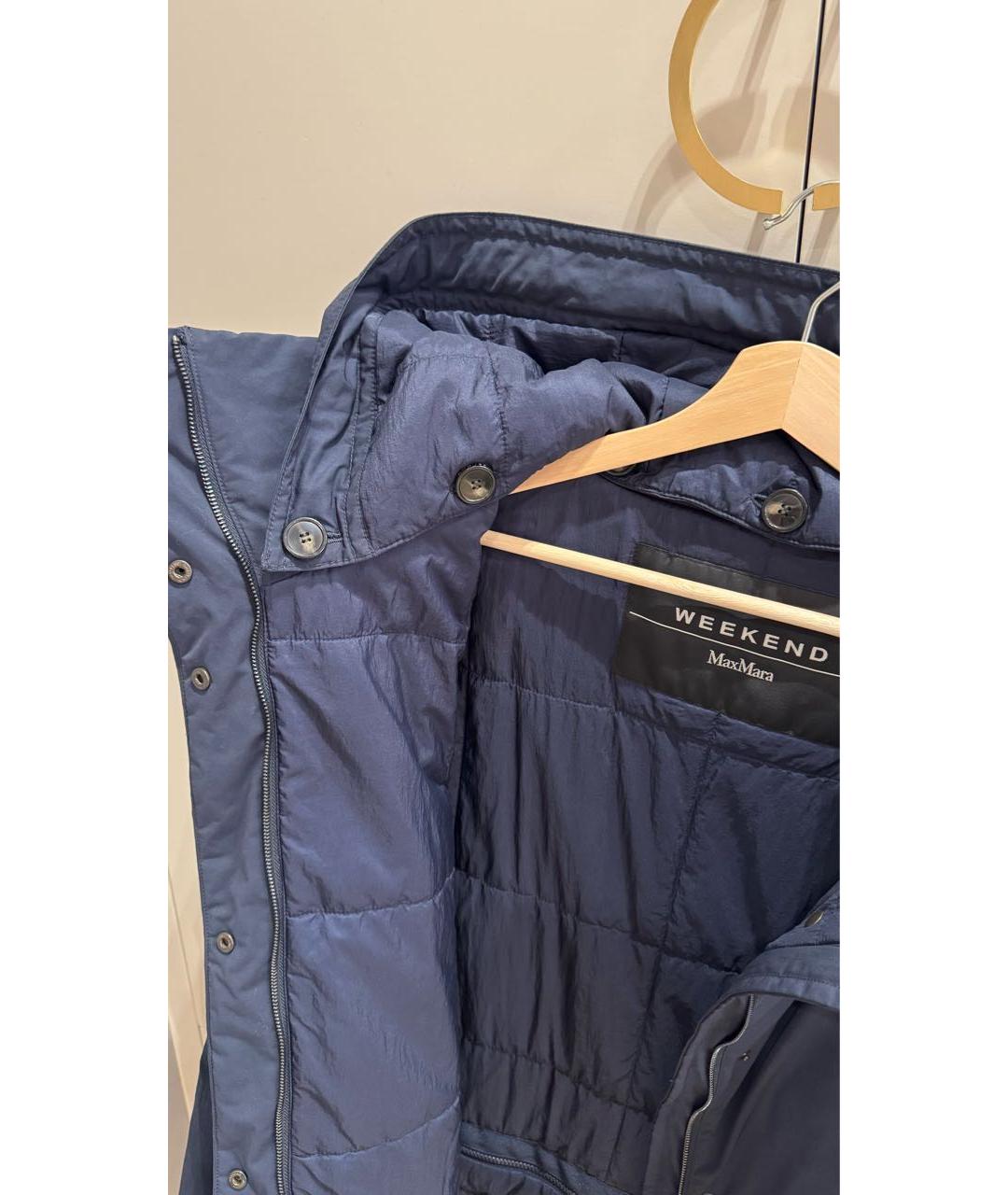 WEEKEND MAX MARA Синяя хлопковая парка, фото 4
