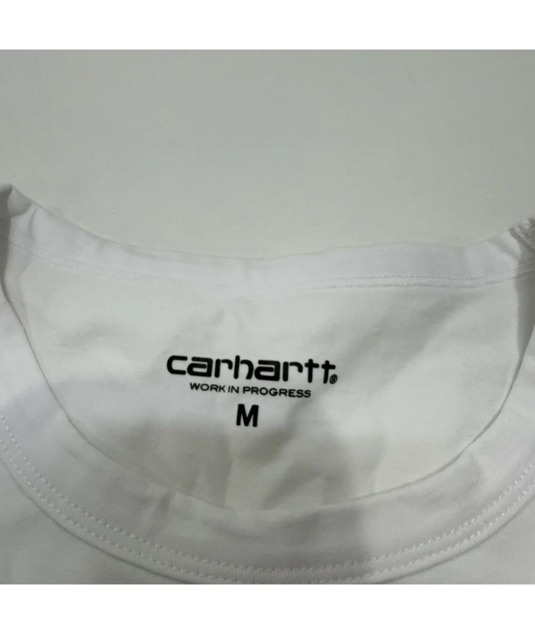 CARHARTT WIP Белая хлопковая футболка, фото 4