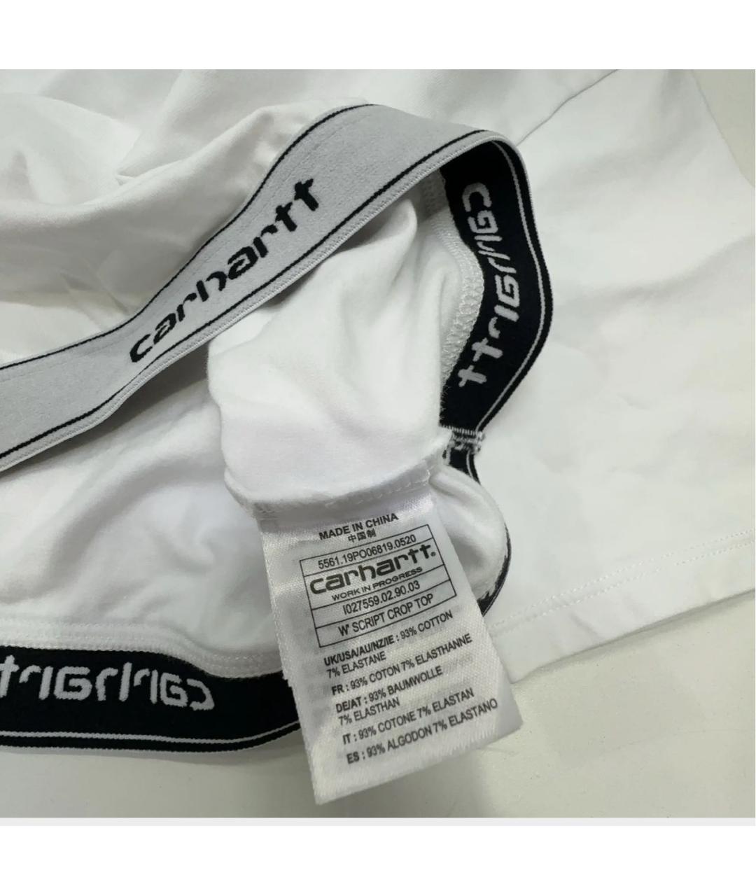 CARHARTT WIP Белая хлопковая футболка, фото 5