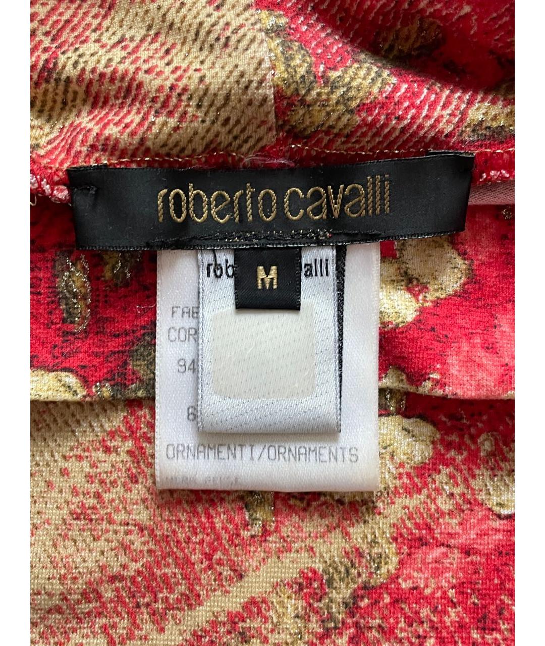 ROBERTO CAVALLI Красная футболка, фото 5