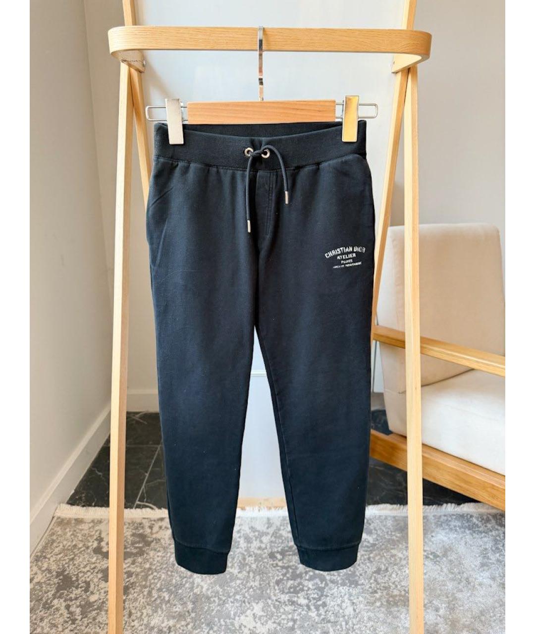 CHRISTIAN DIOR Черные хлопковые брюки и шорты, фото 5