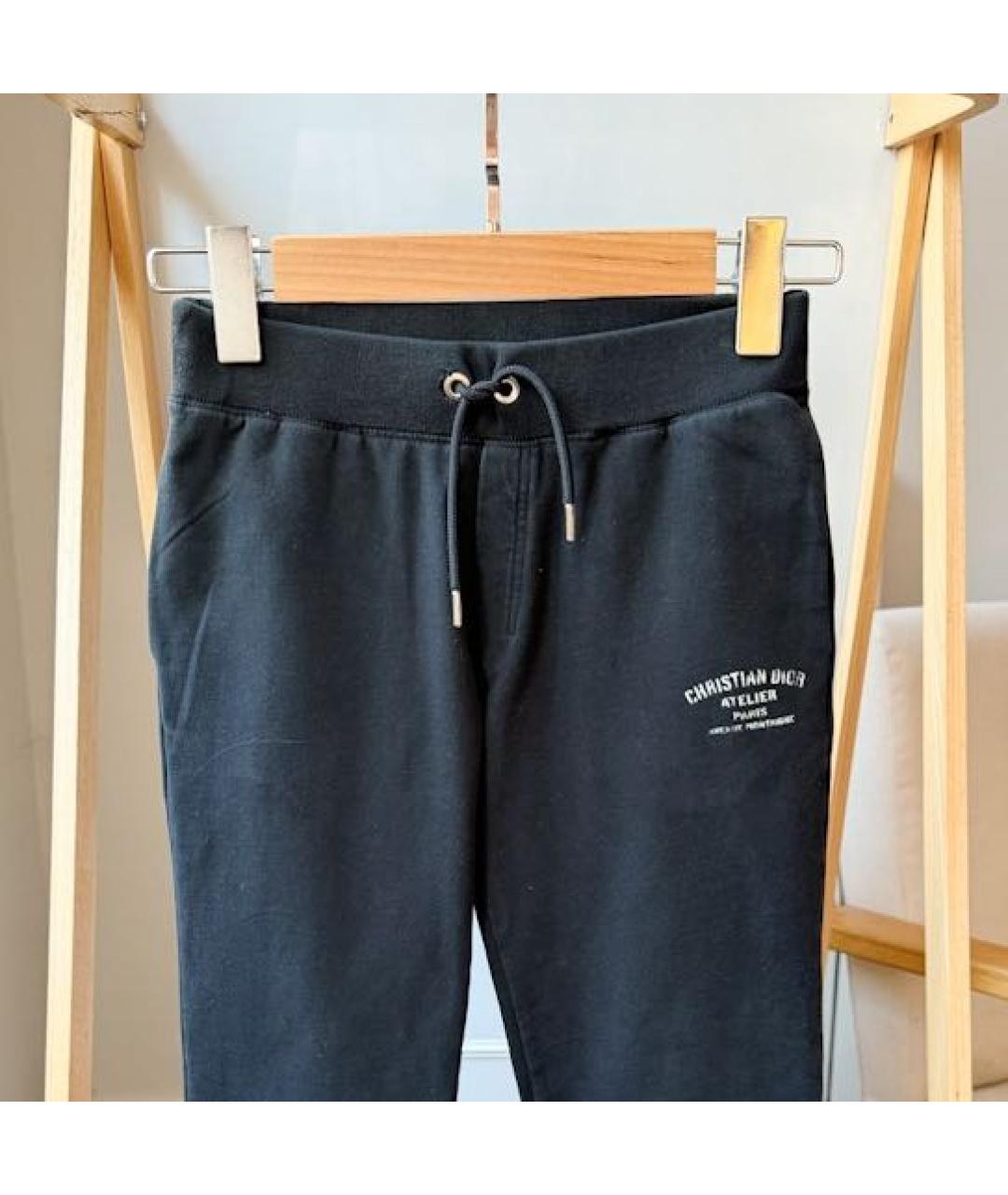 CHRISTIAN DIOR Черные хлопковые брюки и шорты, фото 3