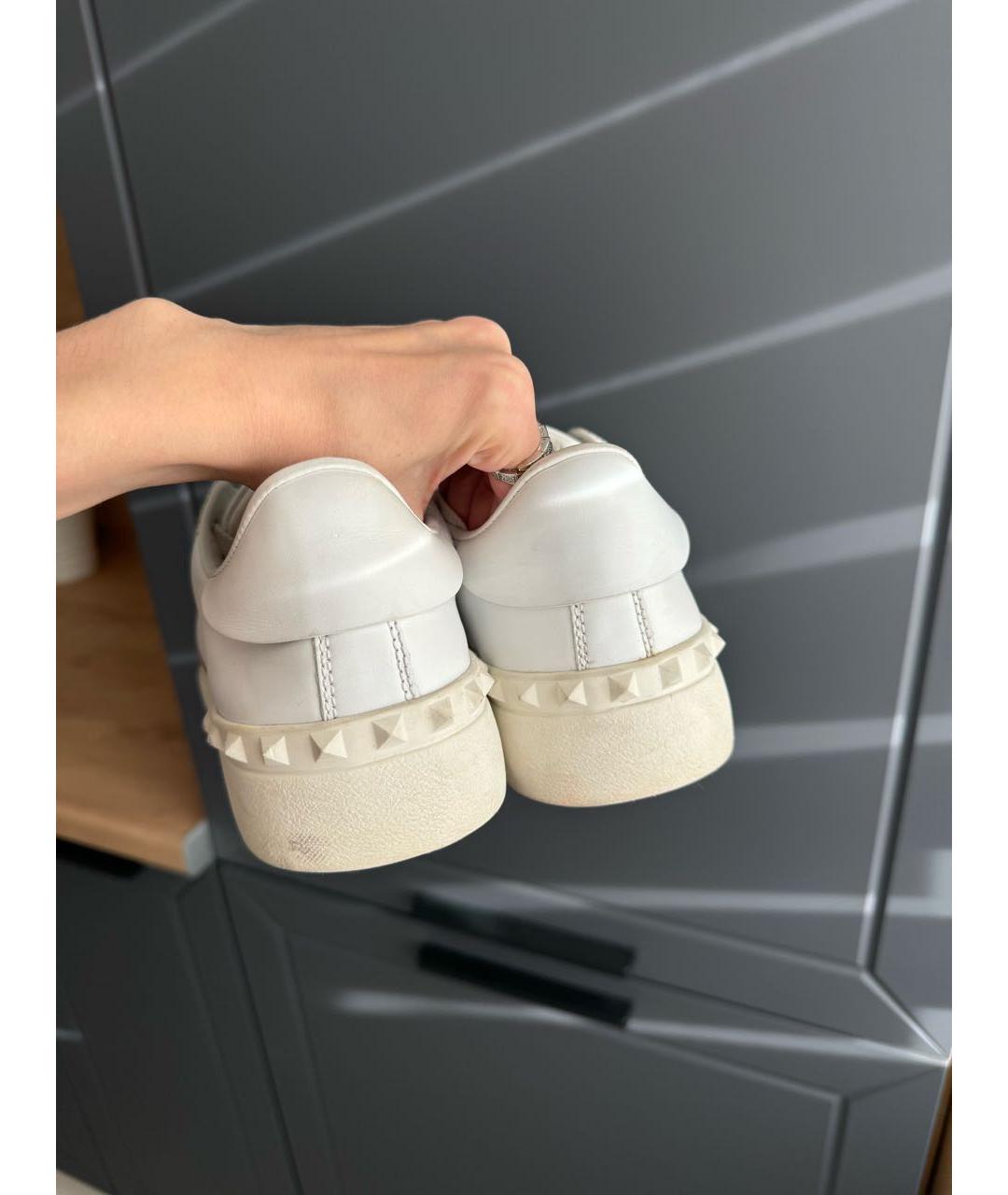 VALENTINO Белые кожаные кеды, фото 4