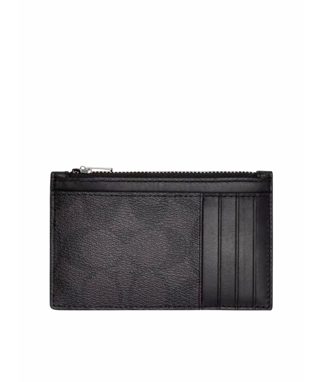 COACH Черный кожаный кошелек, фото 1