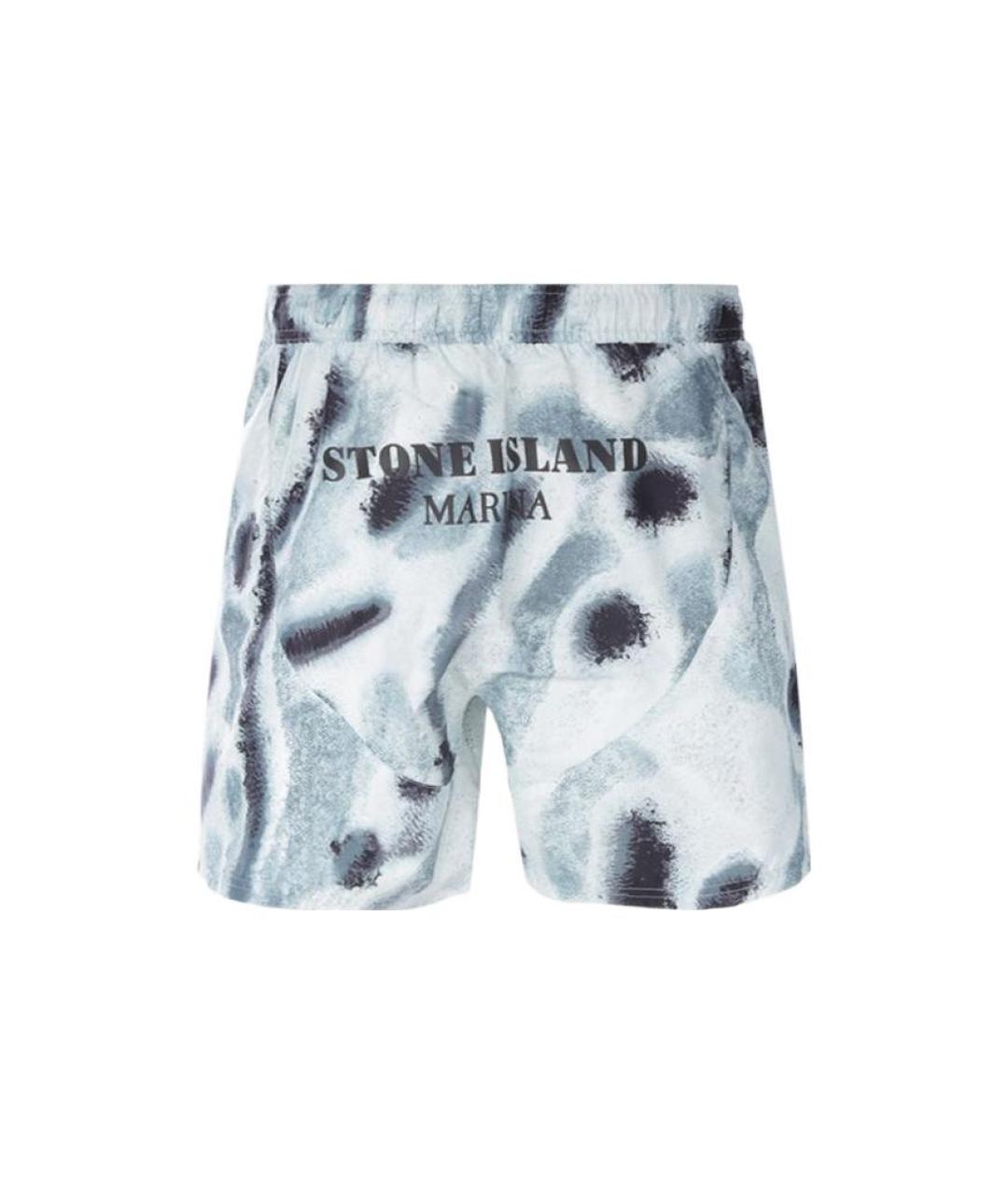 STONE ISLAND Голубые плавки, фото 2