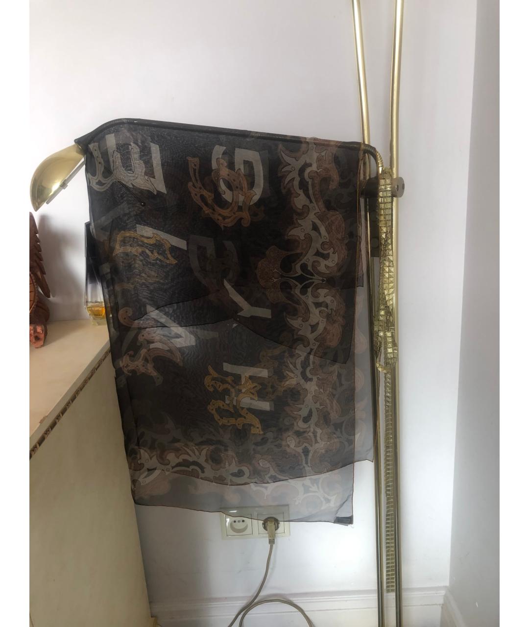 GIVENCHY Черный шелковый платок, фото 5