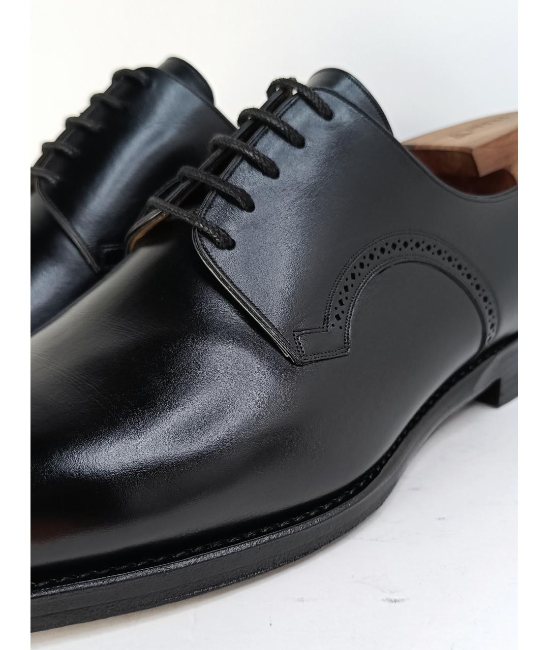 BALLY Черные кожаные туфли, фото 9