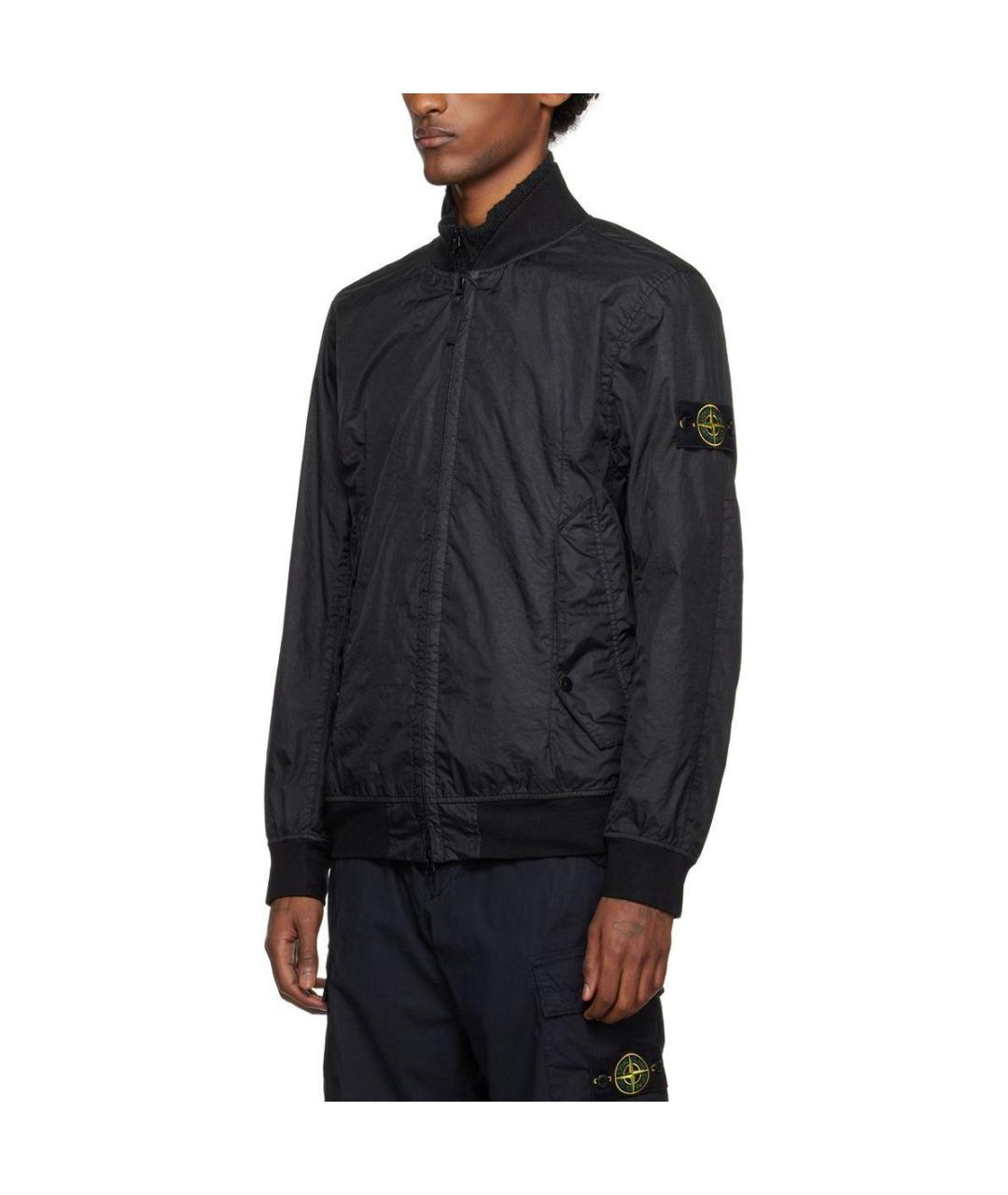 STONE ISLAND Черная куртка, фото 5
