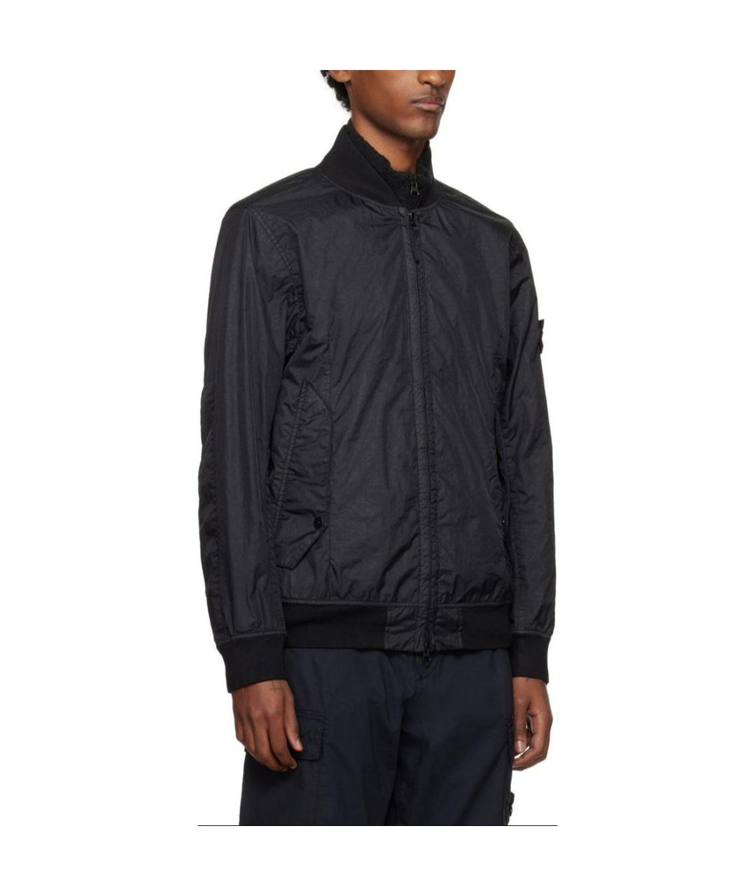 STONE ISLAND Черная куртка, фото 3