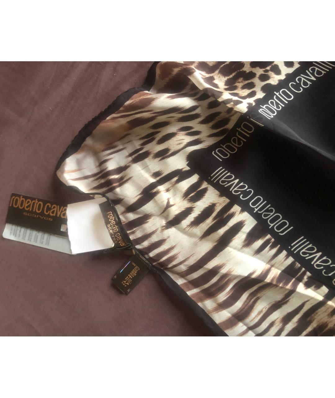 ROBERTO CAVALLI Мульти шелковый платок, фото 3