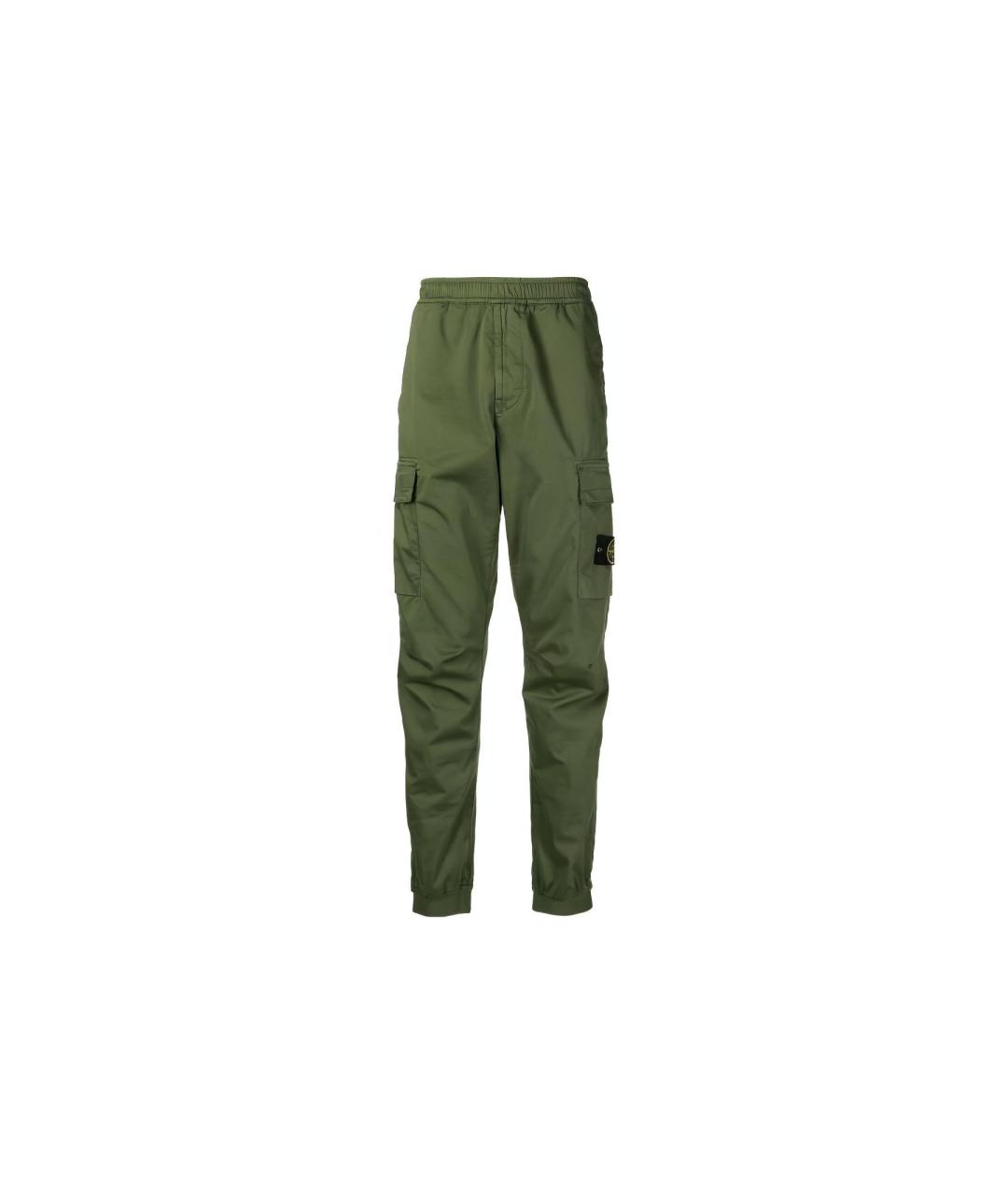 STONE ISLAND Зеленые повседневные брюки, фото 6