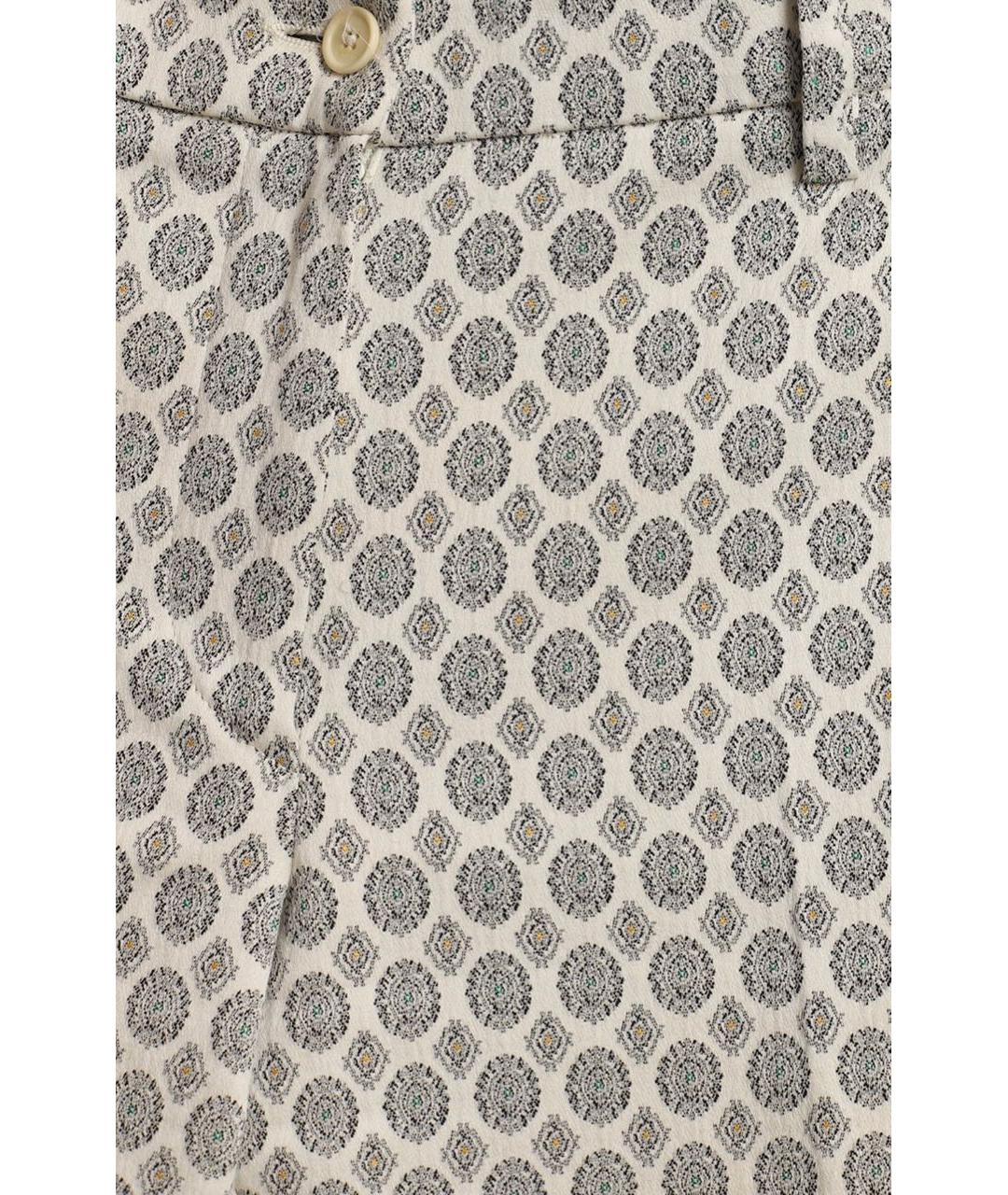 ETRO Бежевые хлопковые прямые брюки, фото 4