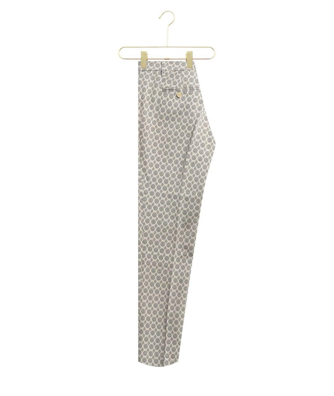 ETRO Бежевые хлопковые прямые брюки, фото 2