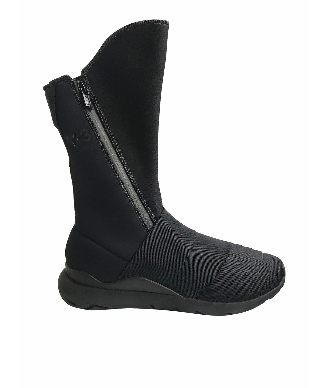 Y-3 Черные текстильные кроссовки, фото 1