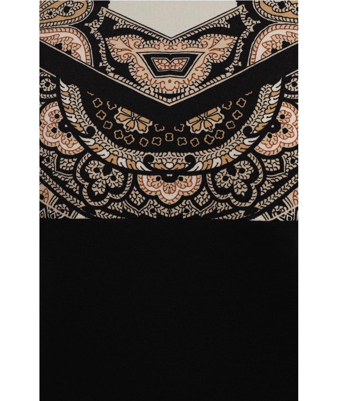ETRO Черное вискозное повседневное платье, фото 3