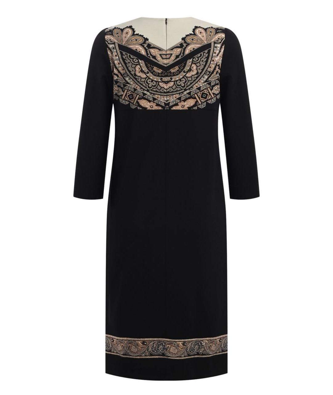 ETRO Черное вискозное повседневное платье, фото 2