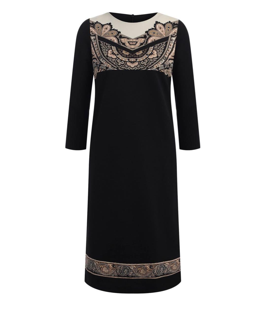 ETRO Черное вискозное повседневное платье, фото 4