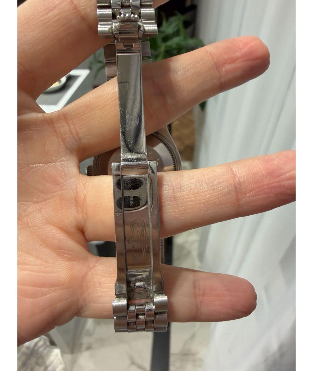 ROLEX Серые металлические часы, фото 4