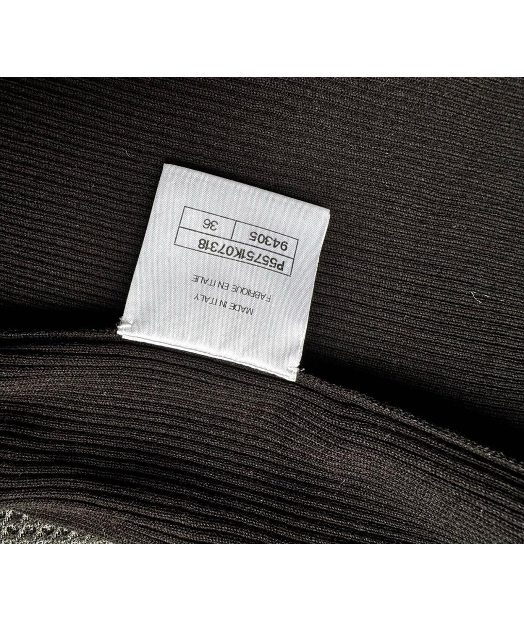 CHANEL Черная хлопковая майка, фото 4