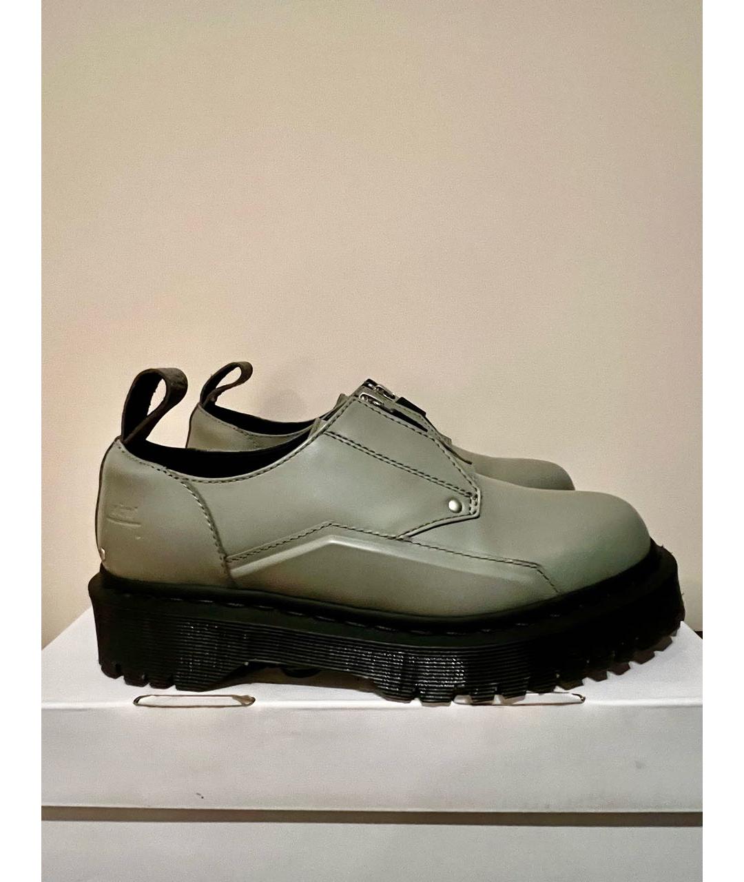 DR. MARTENS Серые кожаные ботинки, фото 8