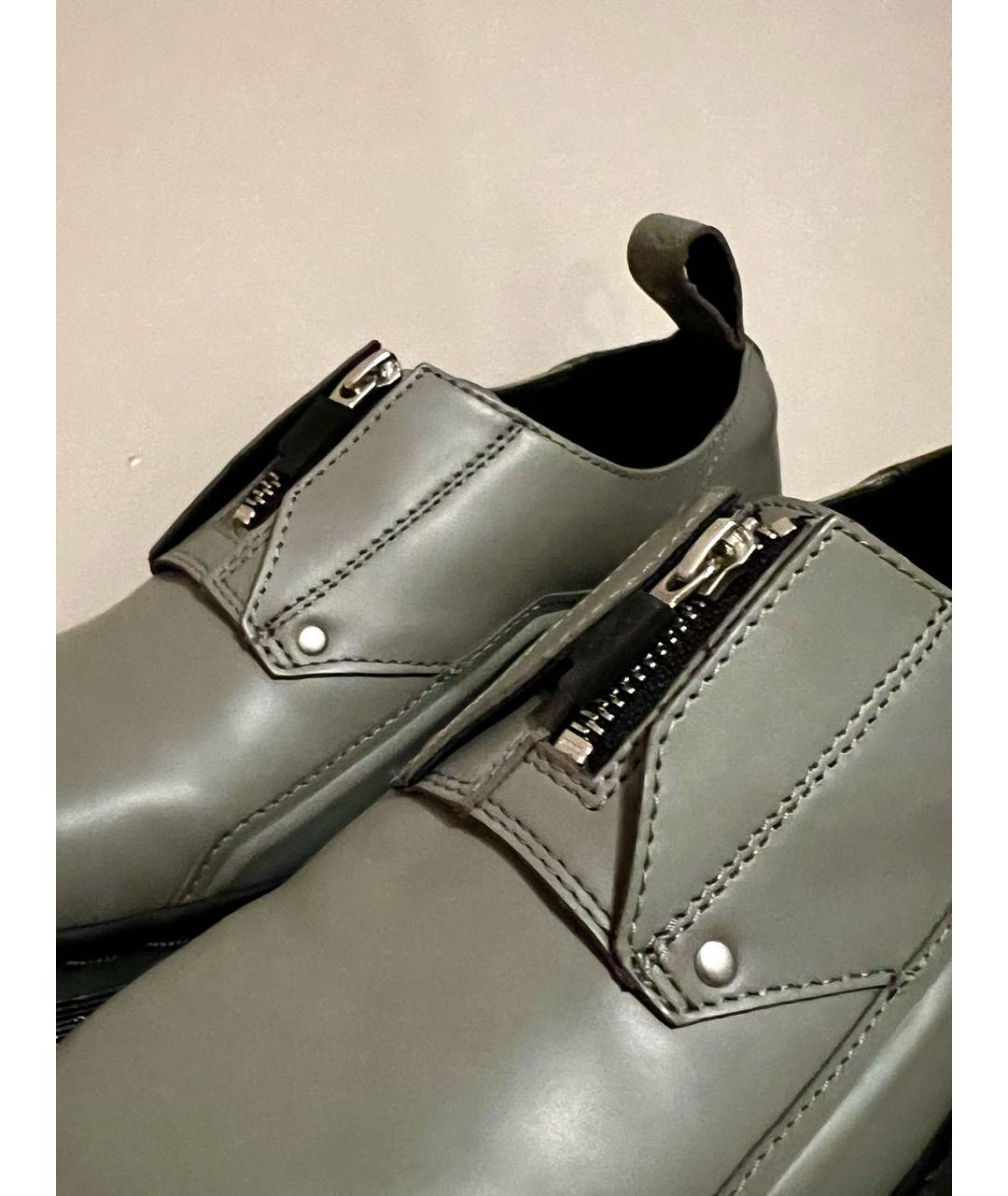 DR. MARTENS Серые кожаные ботинки, фото 6