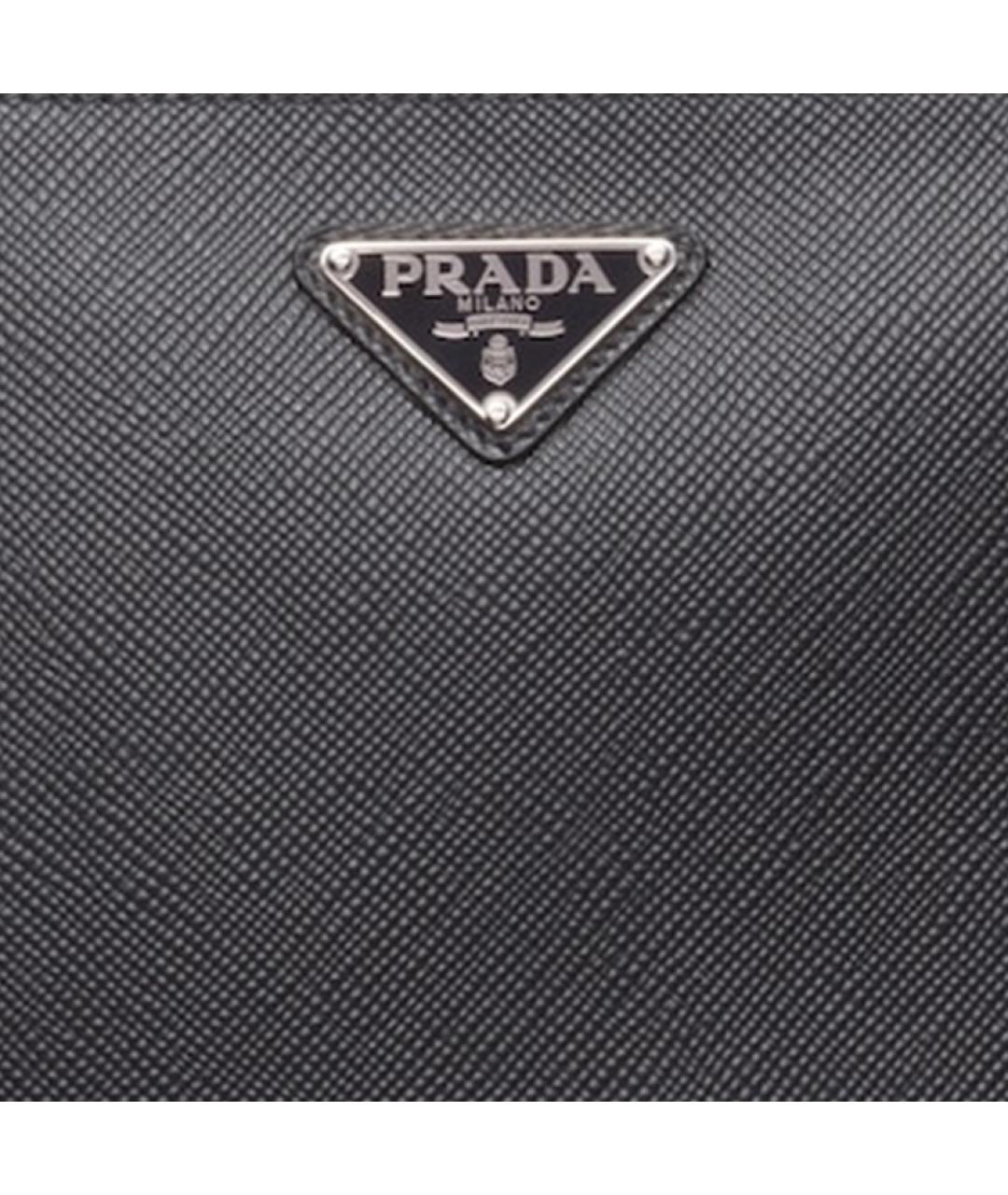 PRADA Черная кожаная папка для документов, фото 5