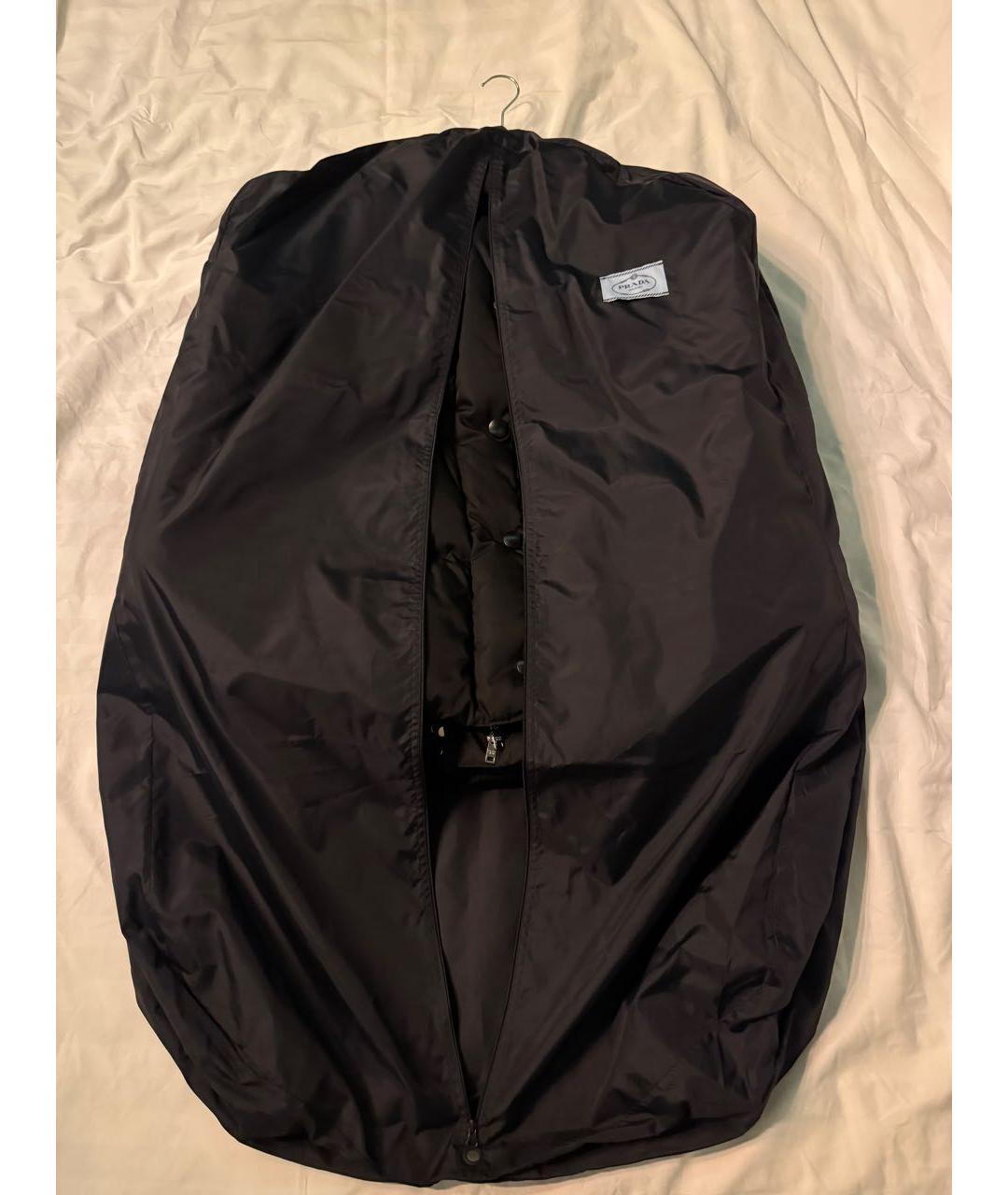 PRADA Черный полиэстеровый пуховик, фото 8