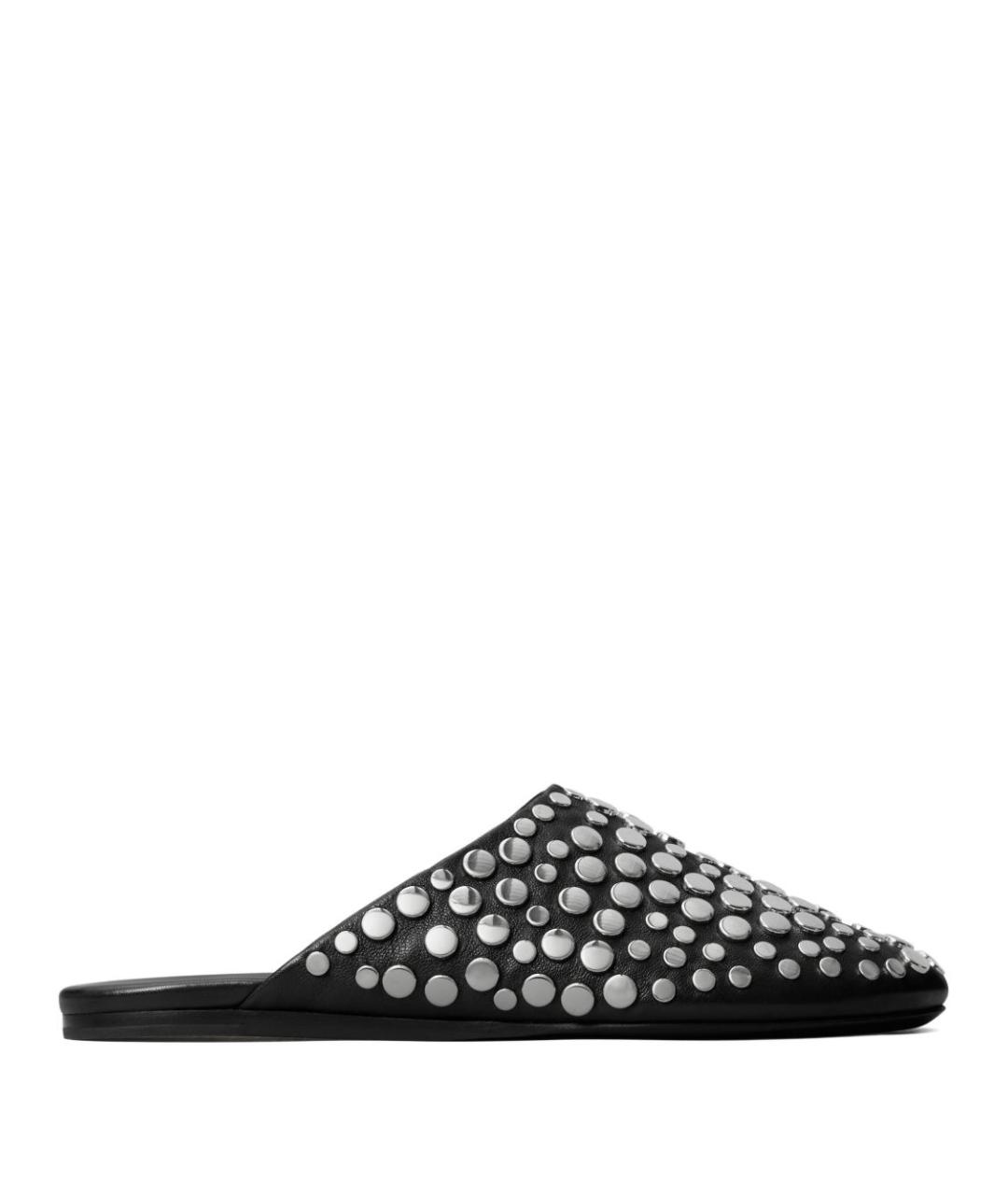 TORY BURCH Черные кожаные мюли, фото 1