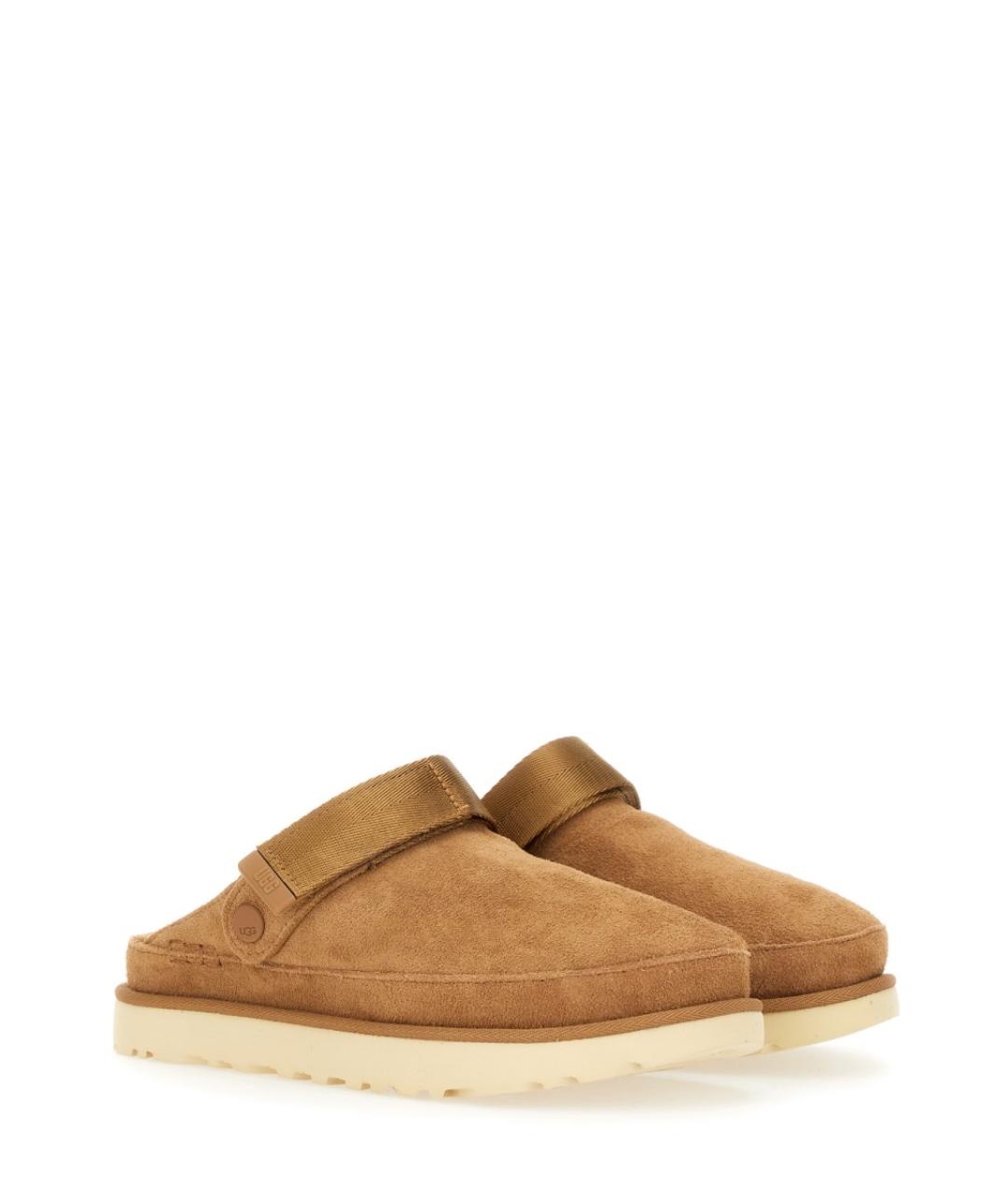 UGG AUSTRALIA Коричневые кожаные сандалии, фото 5