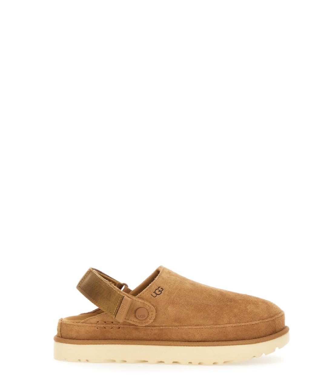 UGG AUSTRALIA Коричневые кожаные сандалии, фото 1