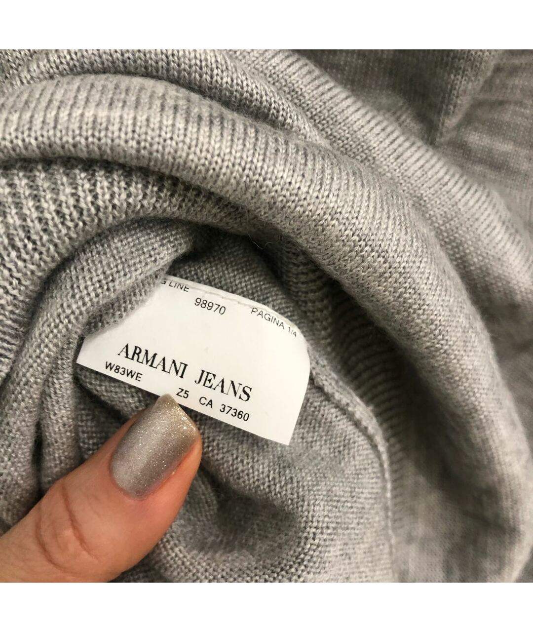 ARMANI JEANS Серое платье, фото 3