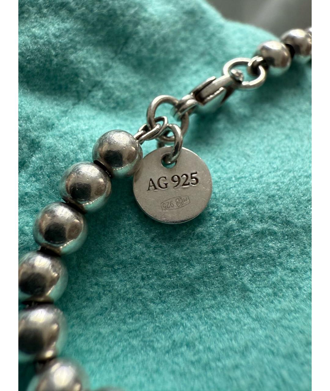 TIFFANY&CO Серебрянный серебряный браслет, фото 4