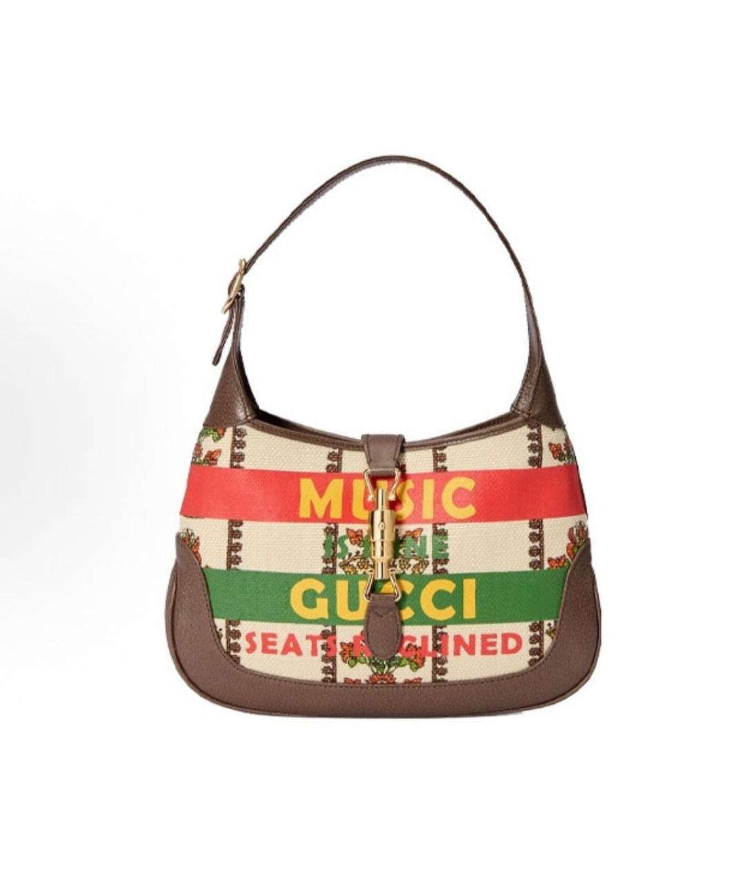 GUCCI Коричневая кожаная сумка через плечо, фото 8